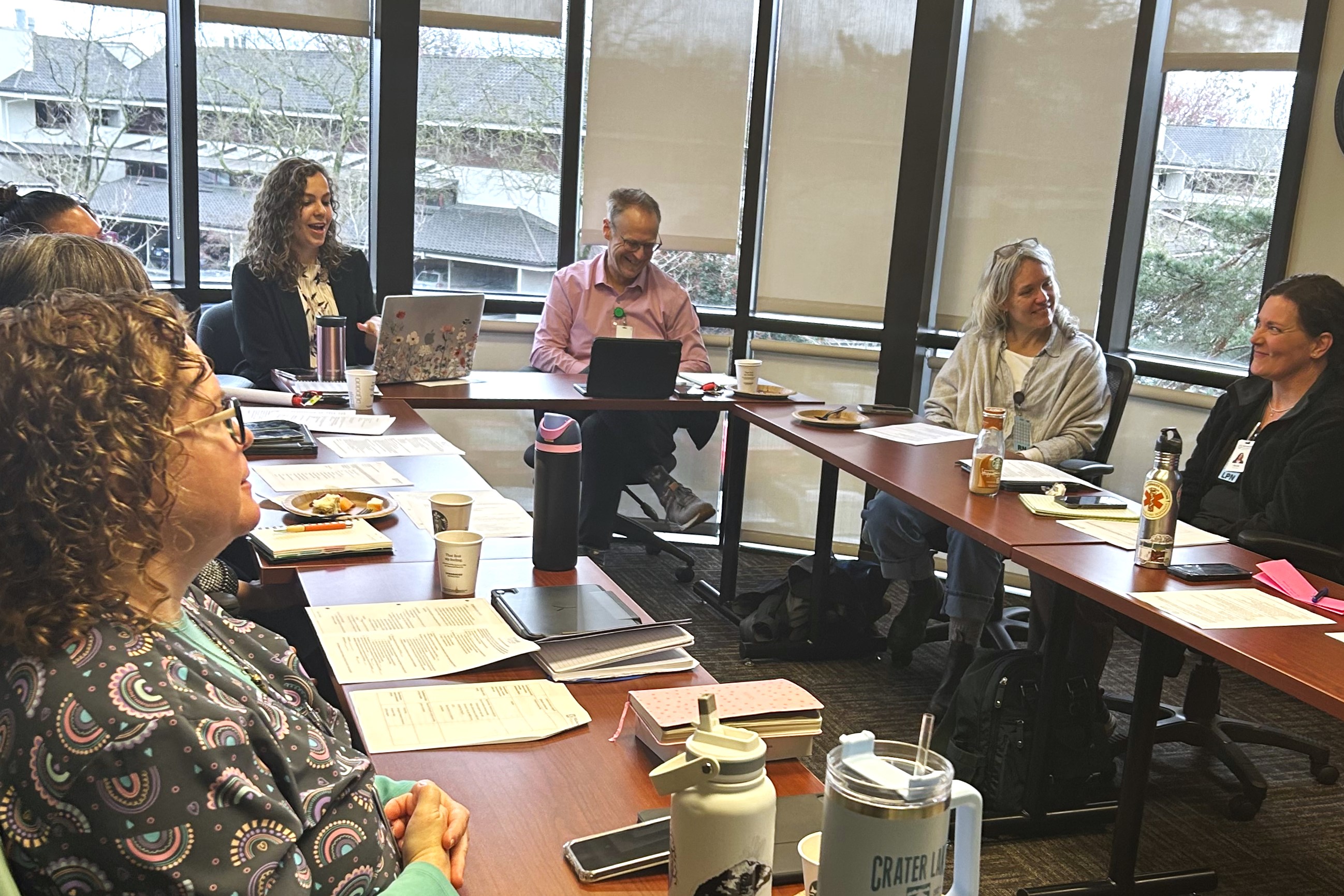 Ella Shepherd presenting to Housecall Providers staff