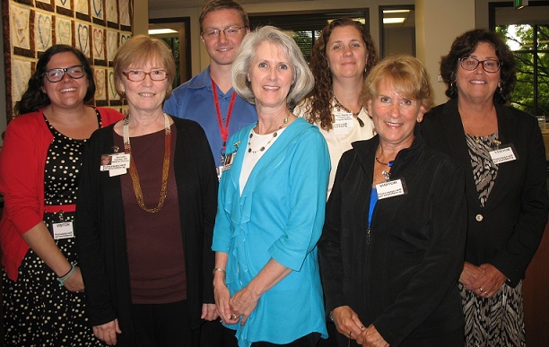 Representatives from CMS and RTI visited Housecall Providers last month to learn more about our model of care. (lt to rt) Ashley Malpass, RTI, Dr. Benneth Husted, Medical Director, Thomas Kirk, QAPI Specialist, Terri Hobbs, Executive Director, Mary Sayre, Primary Care Program Director, Linda Colantino, Team Lead IAH, and Judy Abbate, RTI.